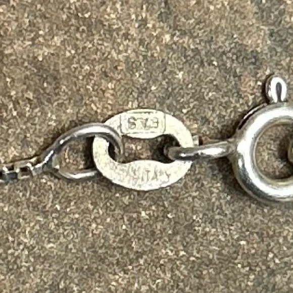 Vintage 925 Sterling Angel Wing Pendant Unisex - Picture 5 of 7